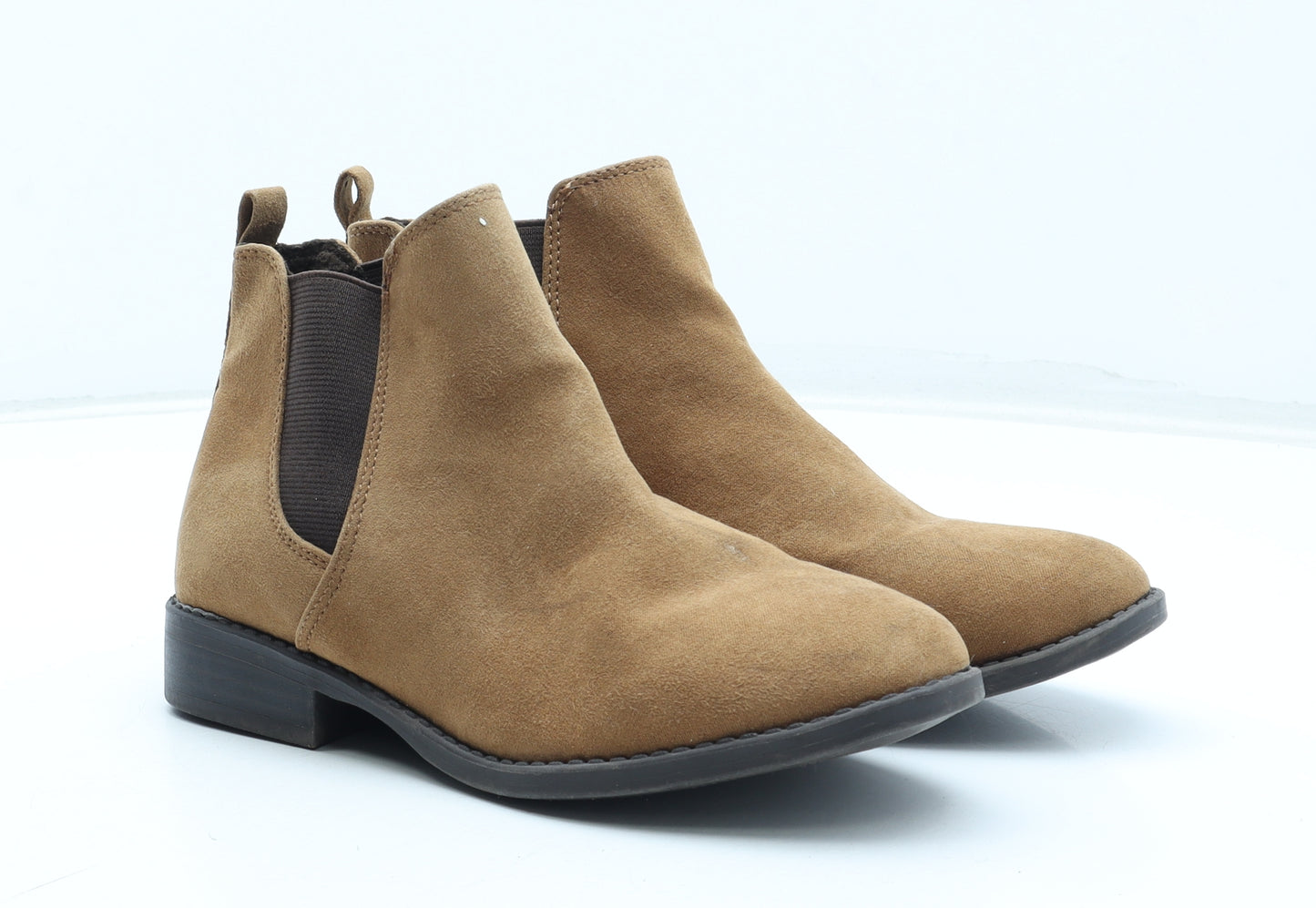 Primark Womens Brown Synthetic Chelsea Boot UK