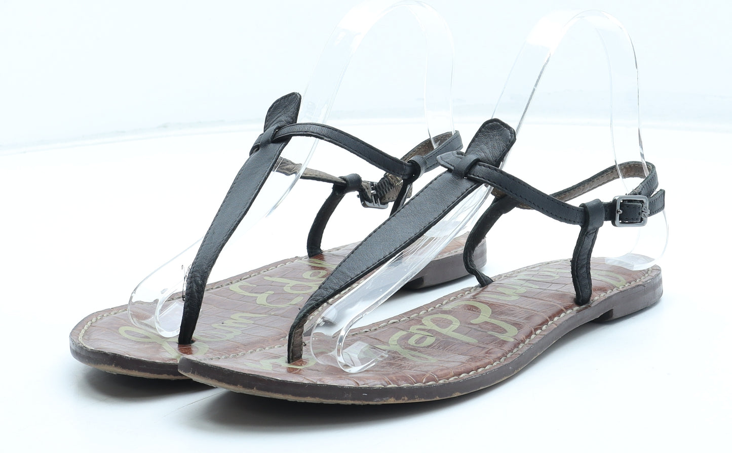 Sam Edelman Womens Brown Leather Thong Sandal UK