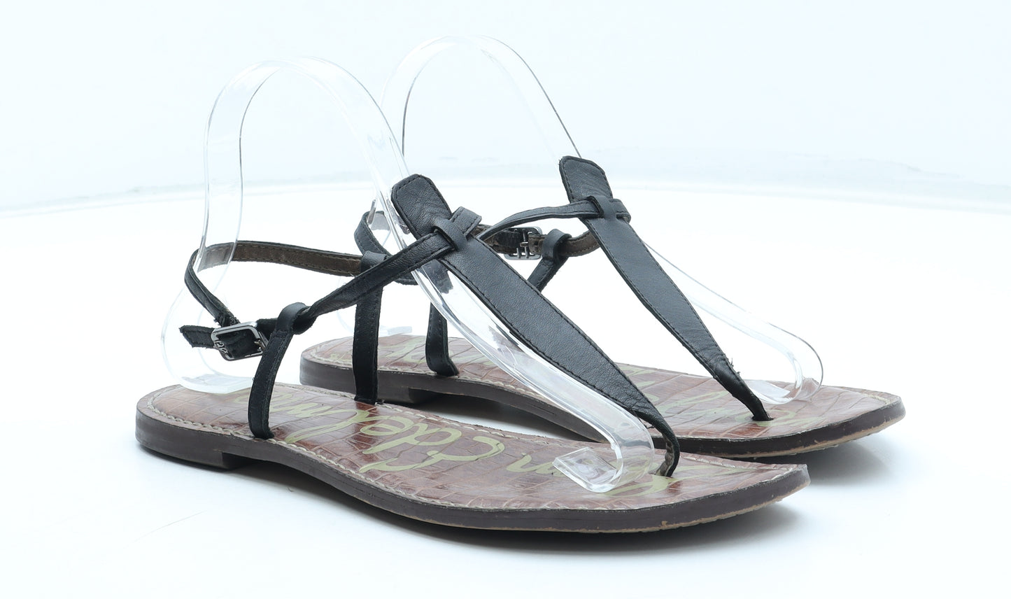 Sam Edelman Womens Brown Leather Thong Sandal UK