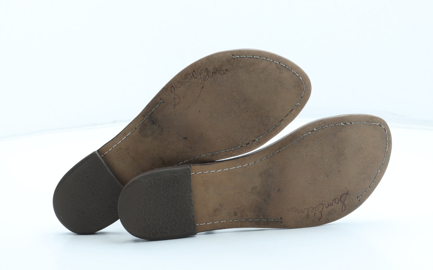 Sam Edelman Womens Brown Leather Thong Sandal UK