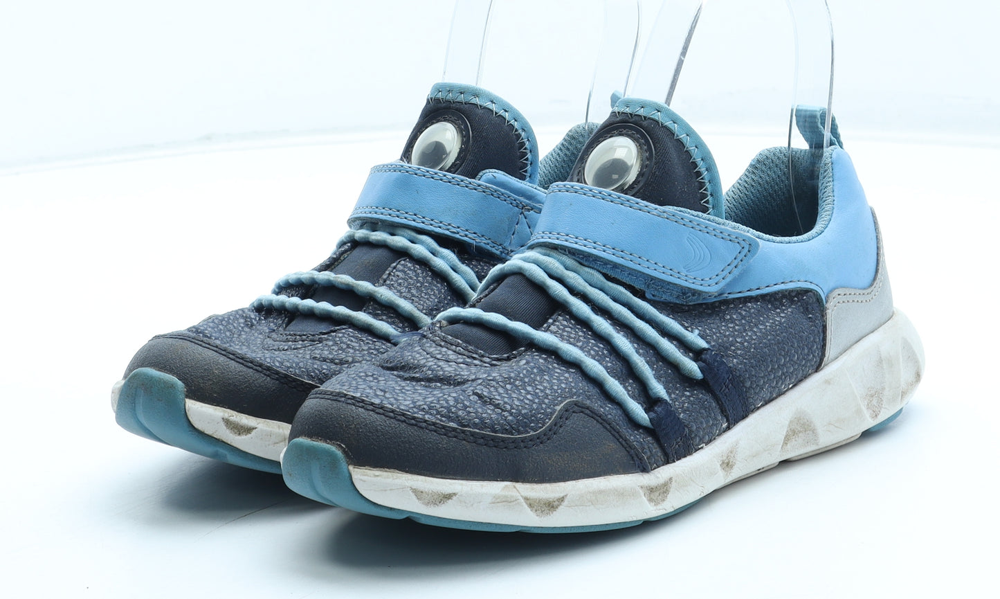 Clarks Boys Blue Polyester Trainer UK 1.5 33.5