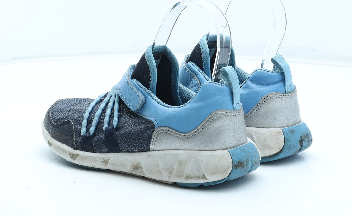 Clarks Boys Blue Polyester Trainer UK 1.5 33.5