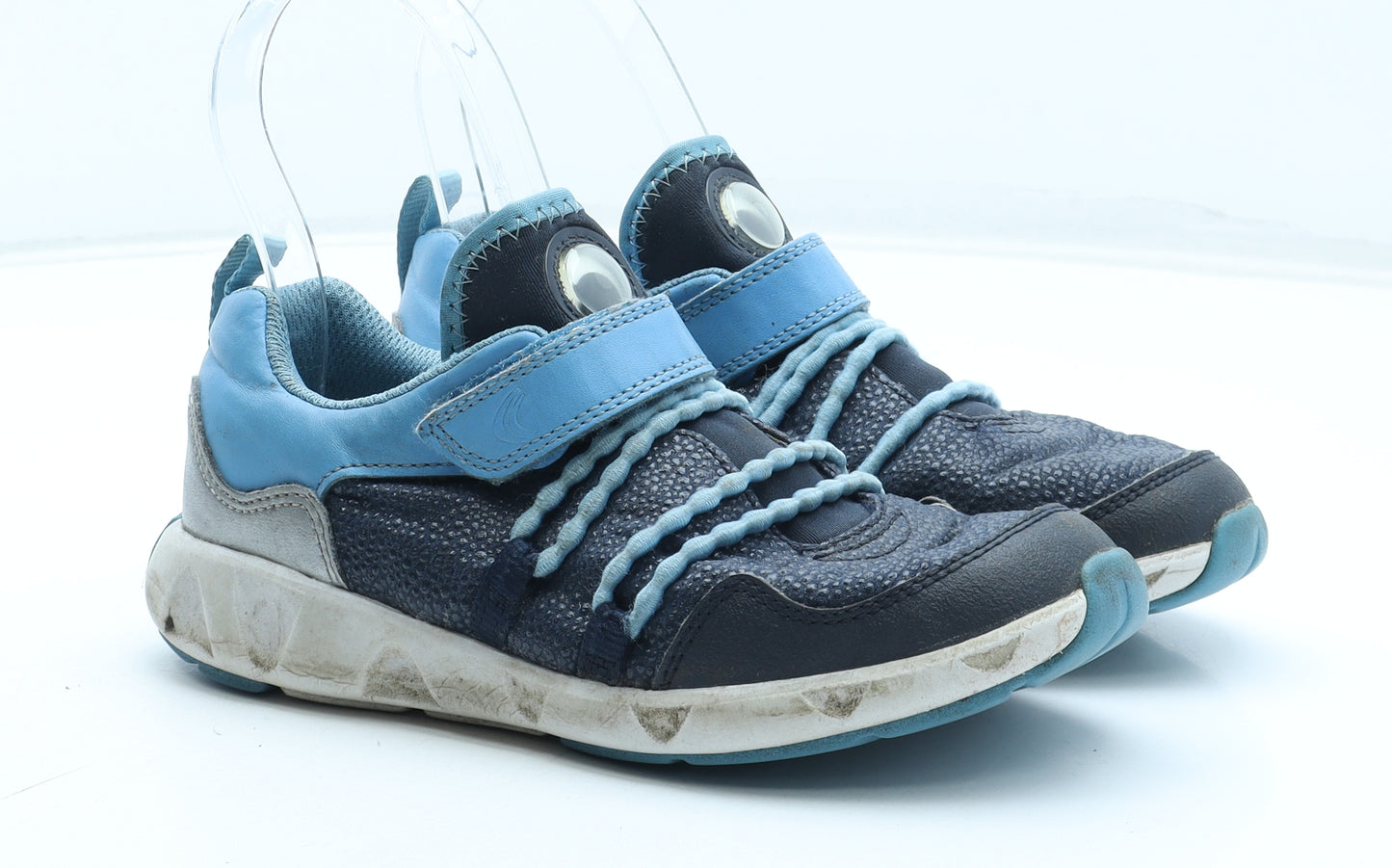 Clarks Boys Blue Polyester Trainer UK 1.5 33.5