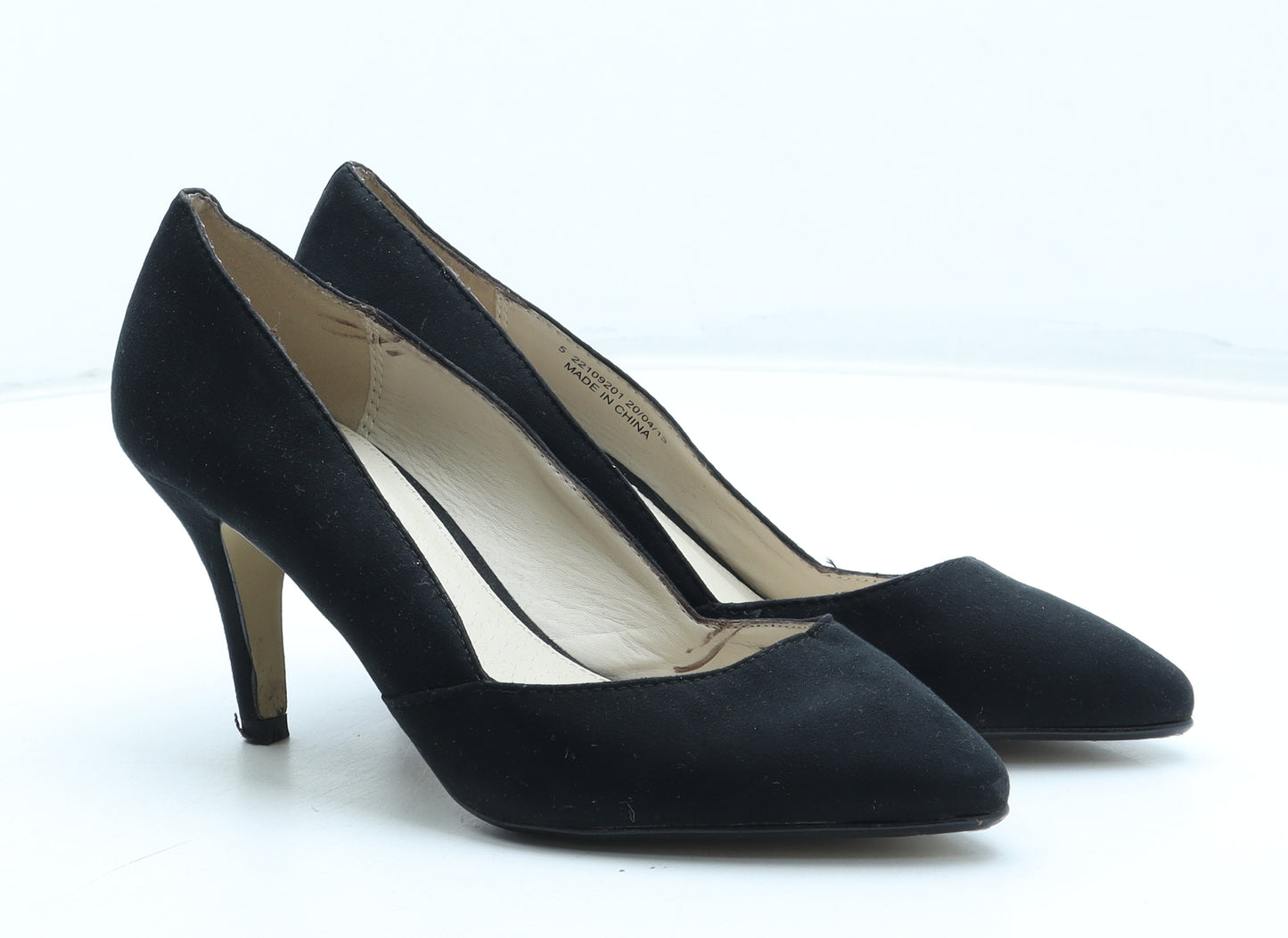 Dorothy Perkins Womens Black Polyester Court Heel UK