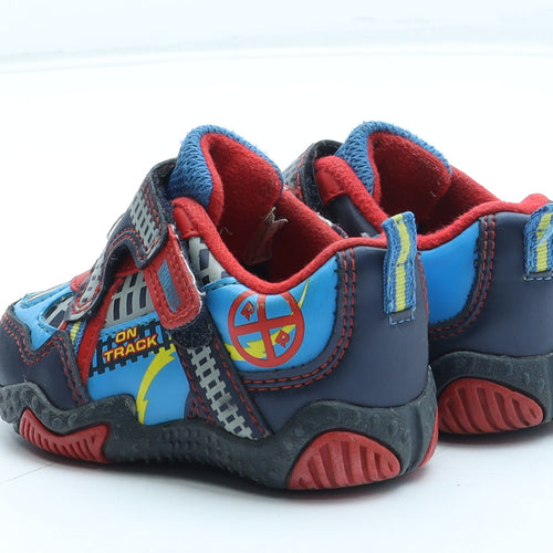 Preworn Boys Multicoloured Geometric Polyester Trainer UK 4 - Thomas The Tank Engine
