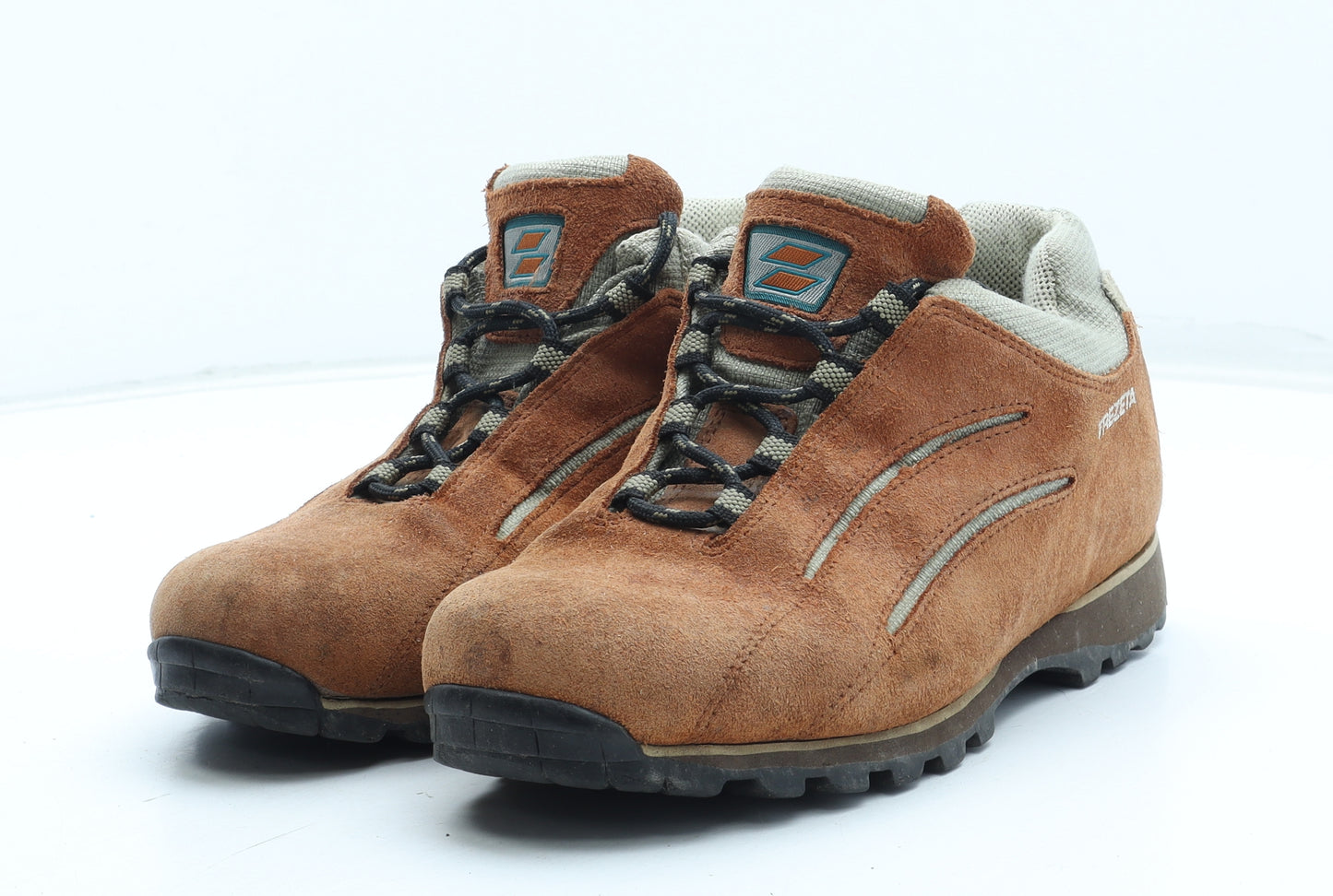 Trezeta Womens Orange Leather Bootie Boot UK