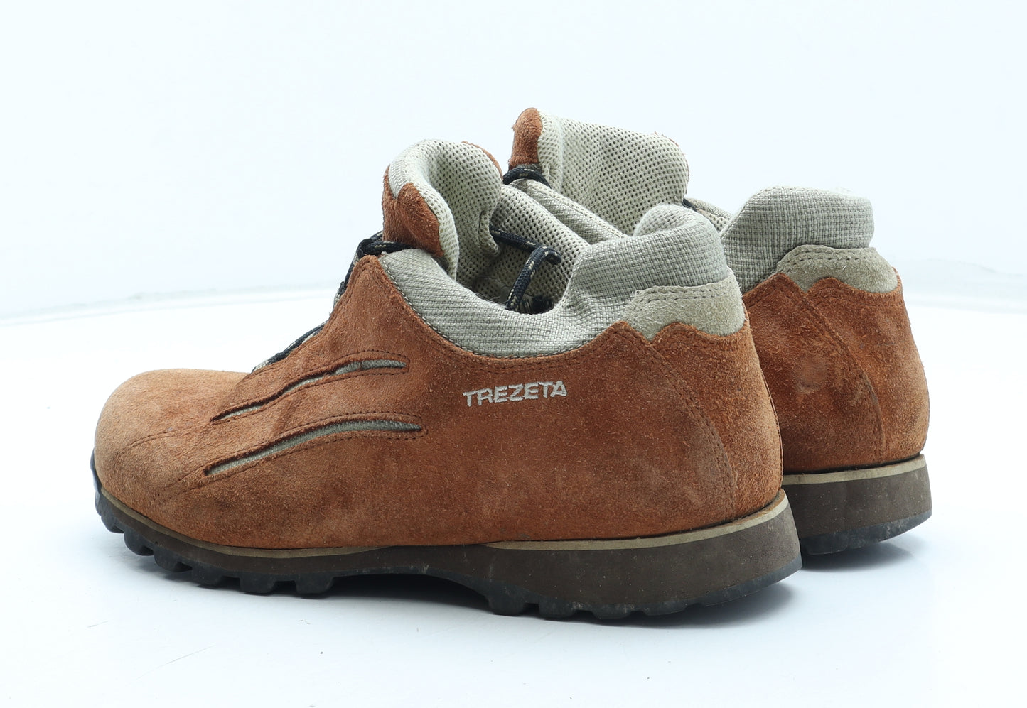 Trezeta Womens Orange Leather Bootie Boot UK