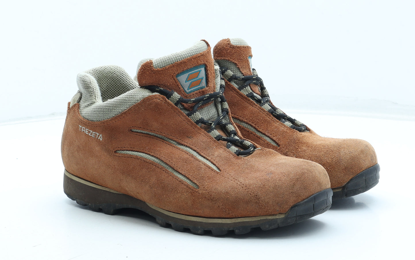 Trezeta Womens Orange Leather Bootie Boot UK