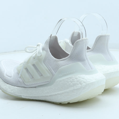 adidas Womens White Polyester Trainer UK