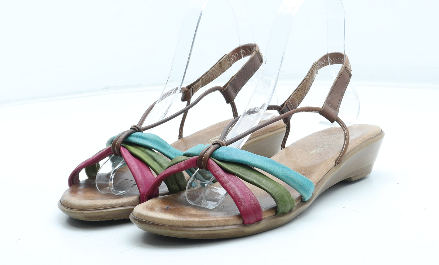 Paula Urban Womens Multicoloured Polyurethane Strappy Sandal UK