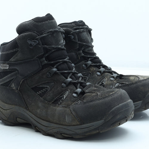 Mountain Warehouse Womens Grey Polyester Snow Boot Boot UK - Isodry
