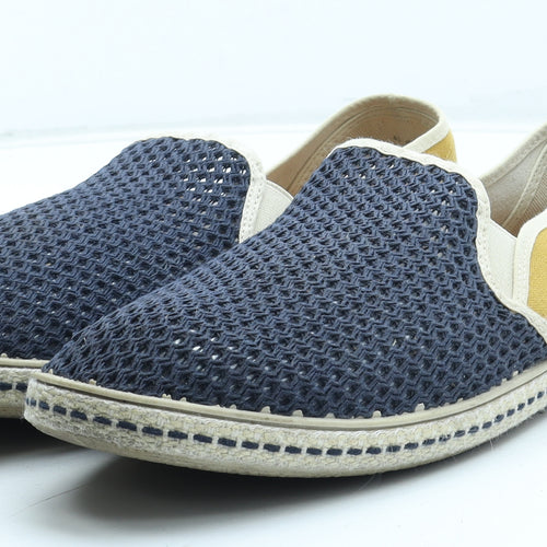 Mango Mens Multicoloured Colourblock Polyester Slip On Casual UK 11