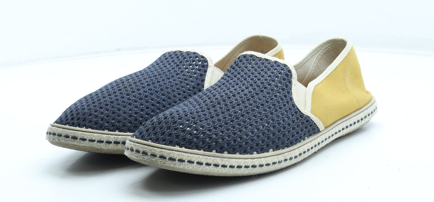 Mango Mens Multicoloured Colourblock Polyester Slip On Casual UK 11