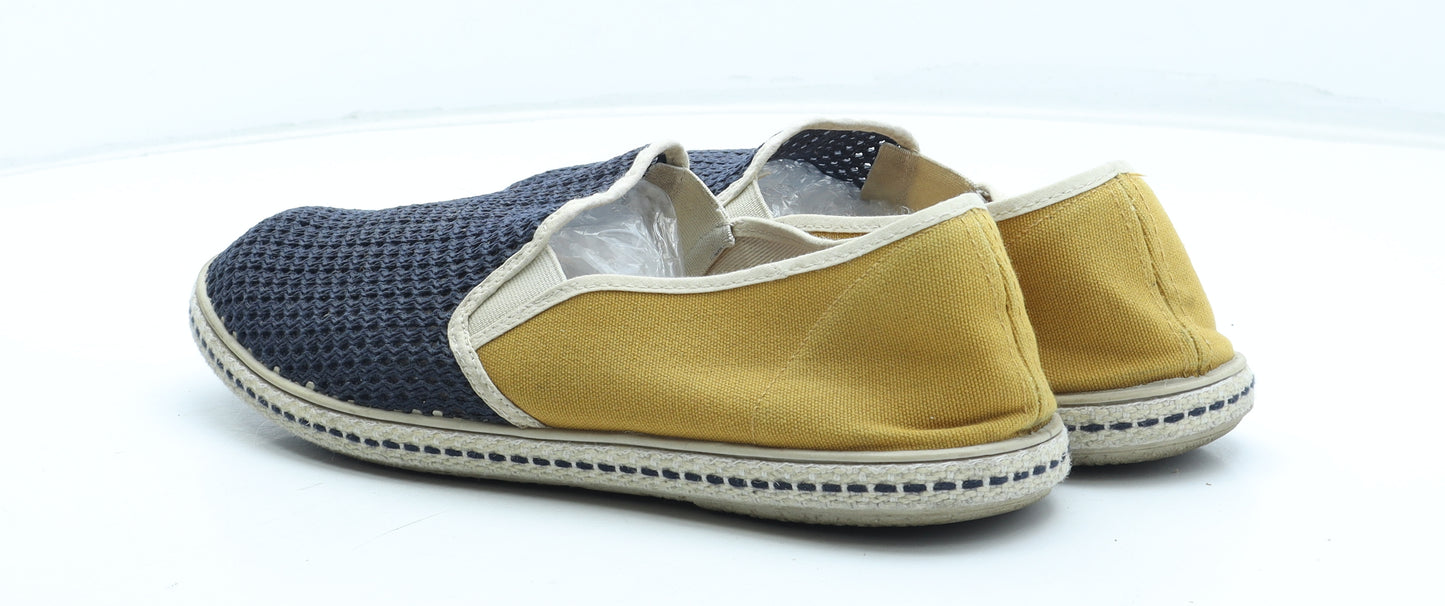 Mango Mens Multicoloured Colourblock Polyester Slip On Casual UK 11