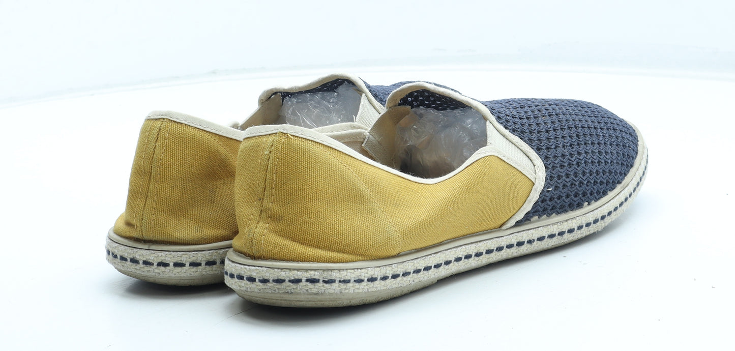 Mango Mens Multicoloured Colourblock Polyester Slip On Casual UK 11