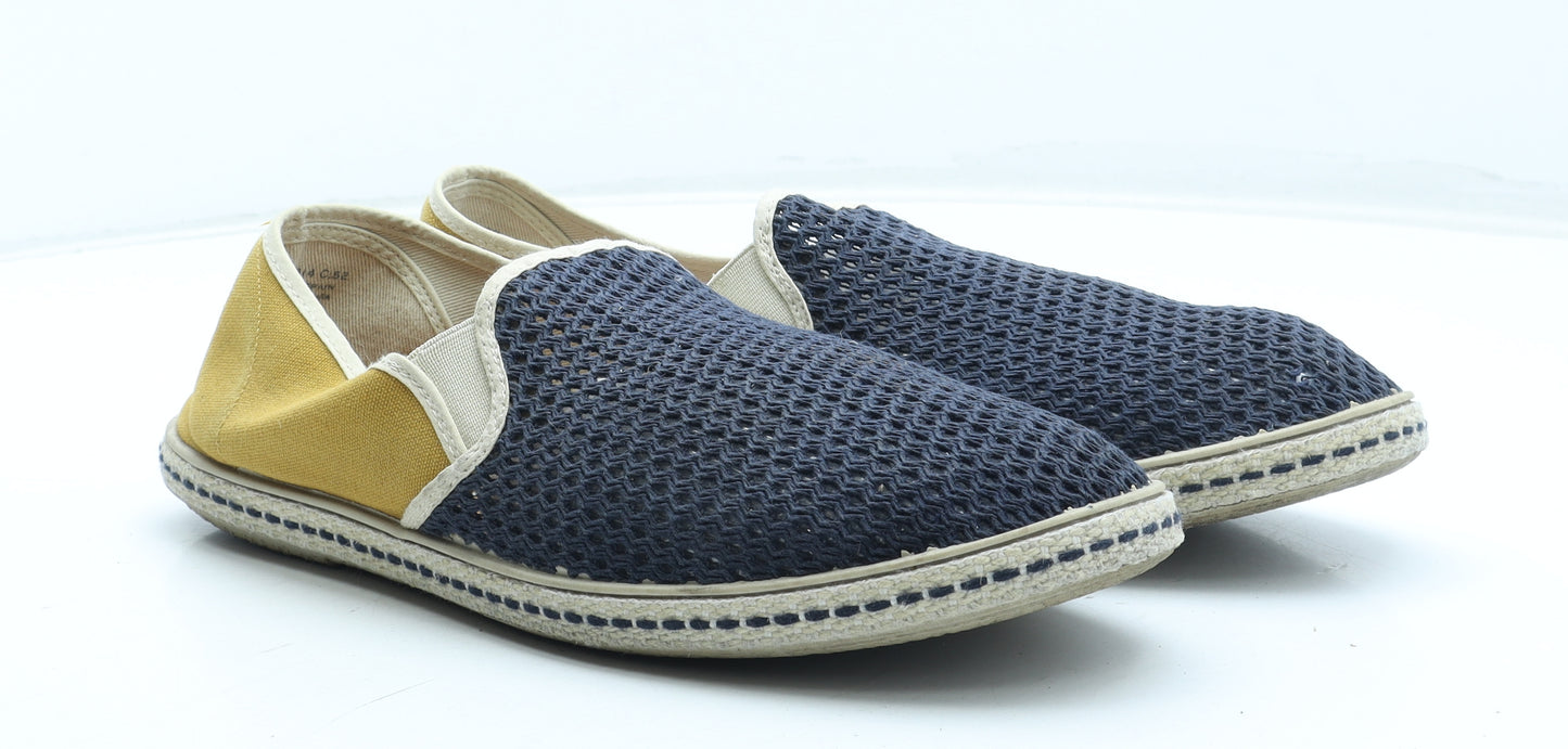 Mango Mens Multicoloured Colourblock Polyester Slip On Casual UK 11