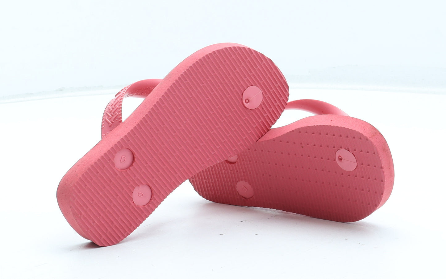 Havaianas Girls Pink Rubber Thong Sandal UK 10 27 - Minnie Mouse