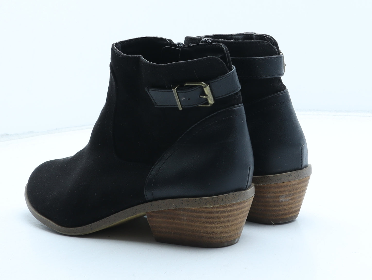 TU Womens Black Synthetic Cowboy Boot UK