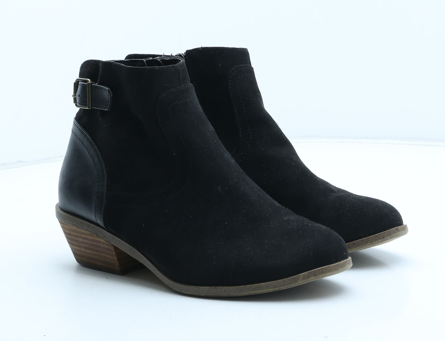 TU Womens Black Synthetic Cowboy Boot UK