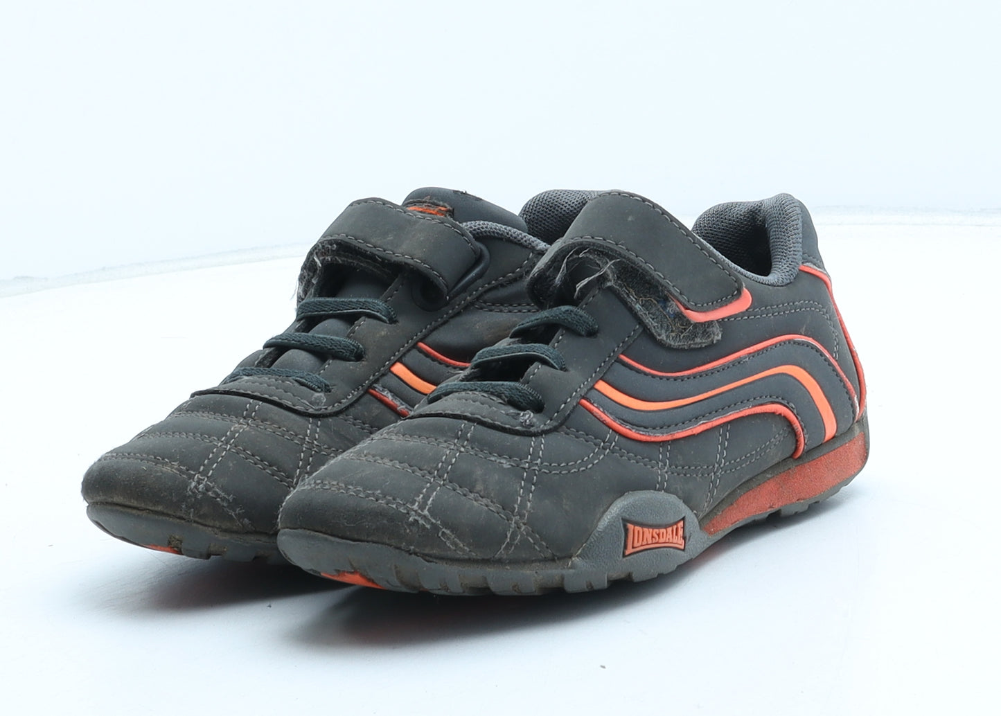 Lonsdale Boys Black Synthetic Trainer UK 13