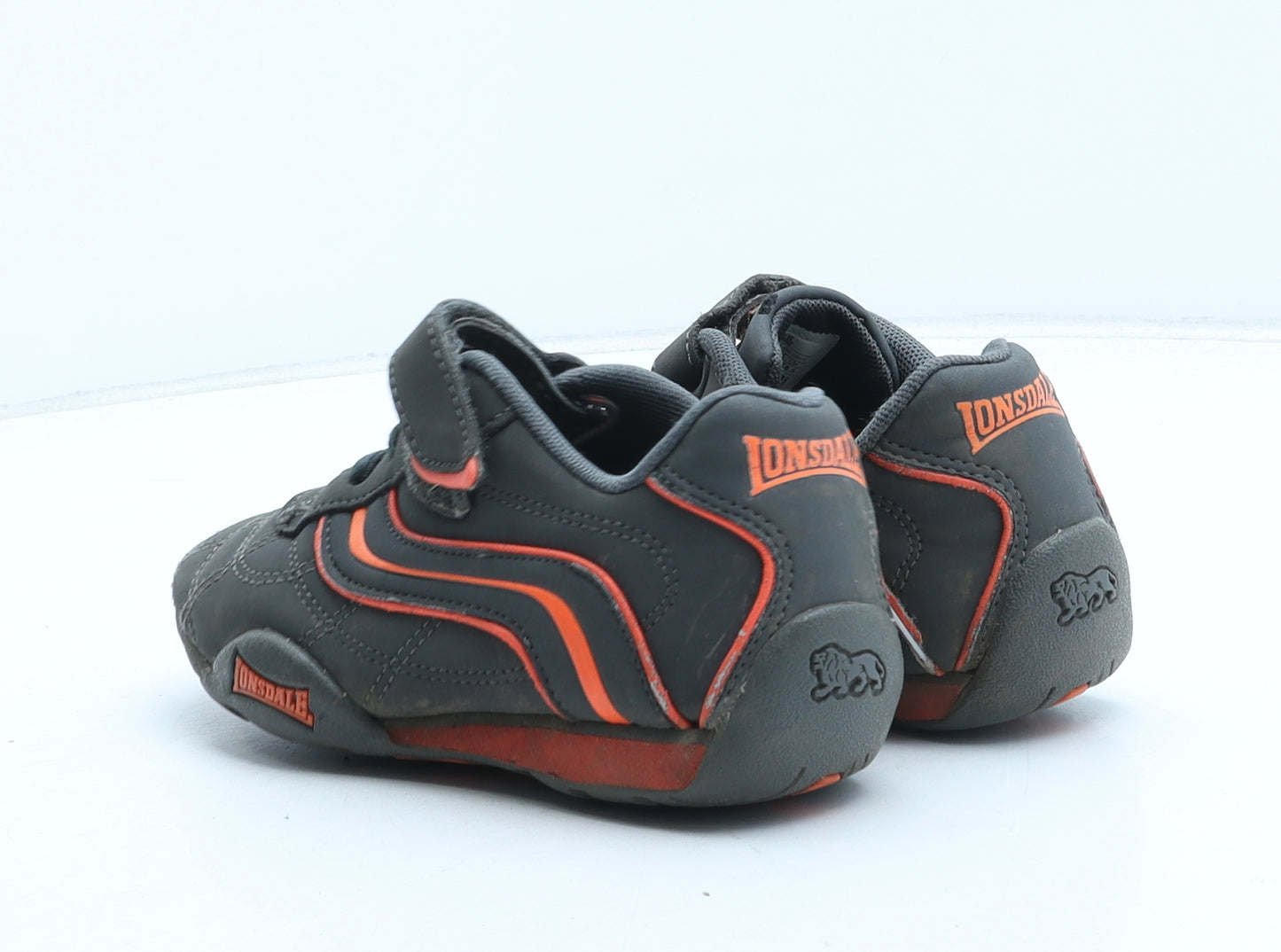 Lonsdale Boys Black Synthetic Trainer UK 13