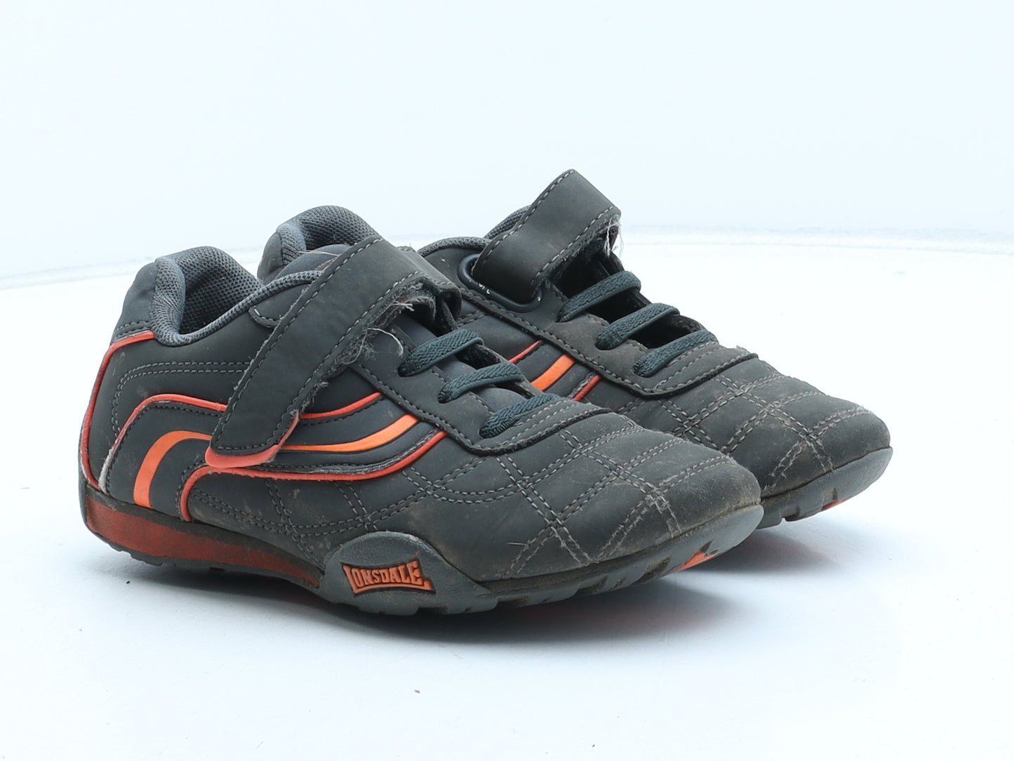 Lonsdale Boys Black Synthetic Trainer UK 13