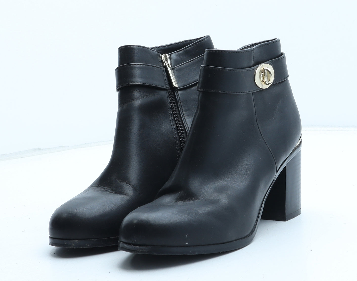 Topshop Womens Black Synthetic Bootie Boot UK