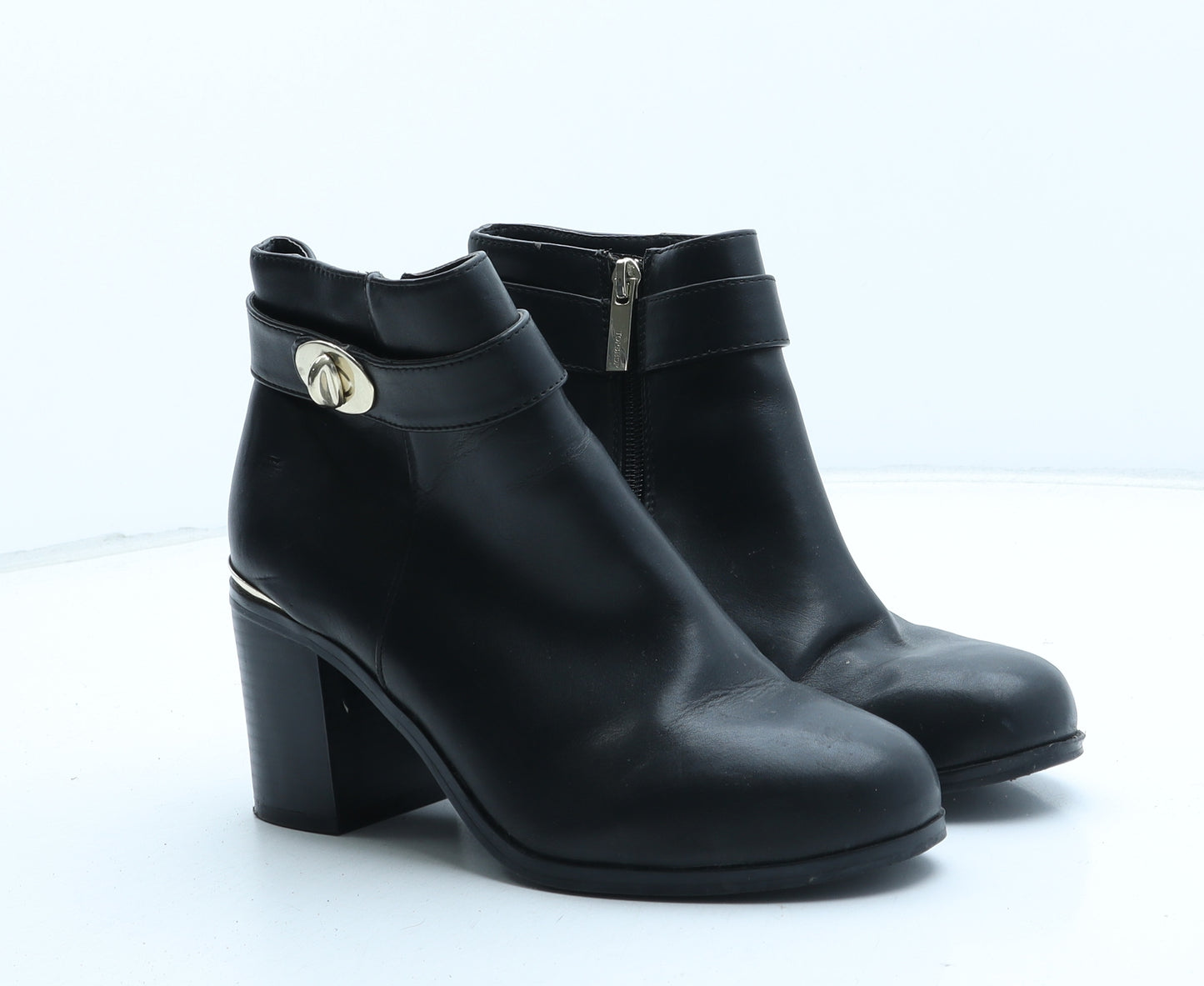 Topshop Womens Black Synthetic Bootie Boot UK