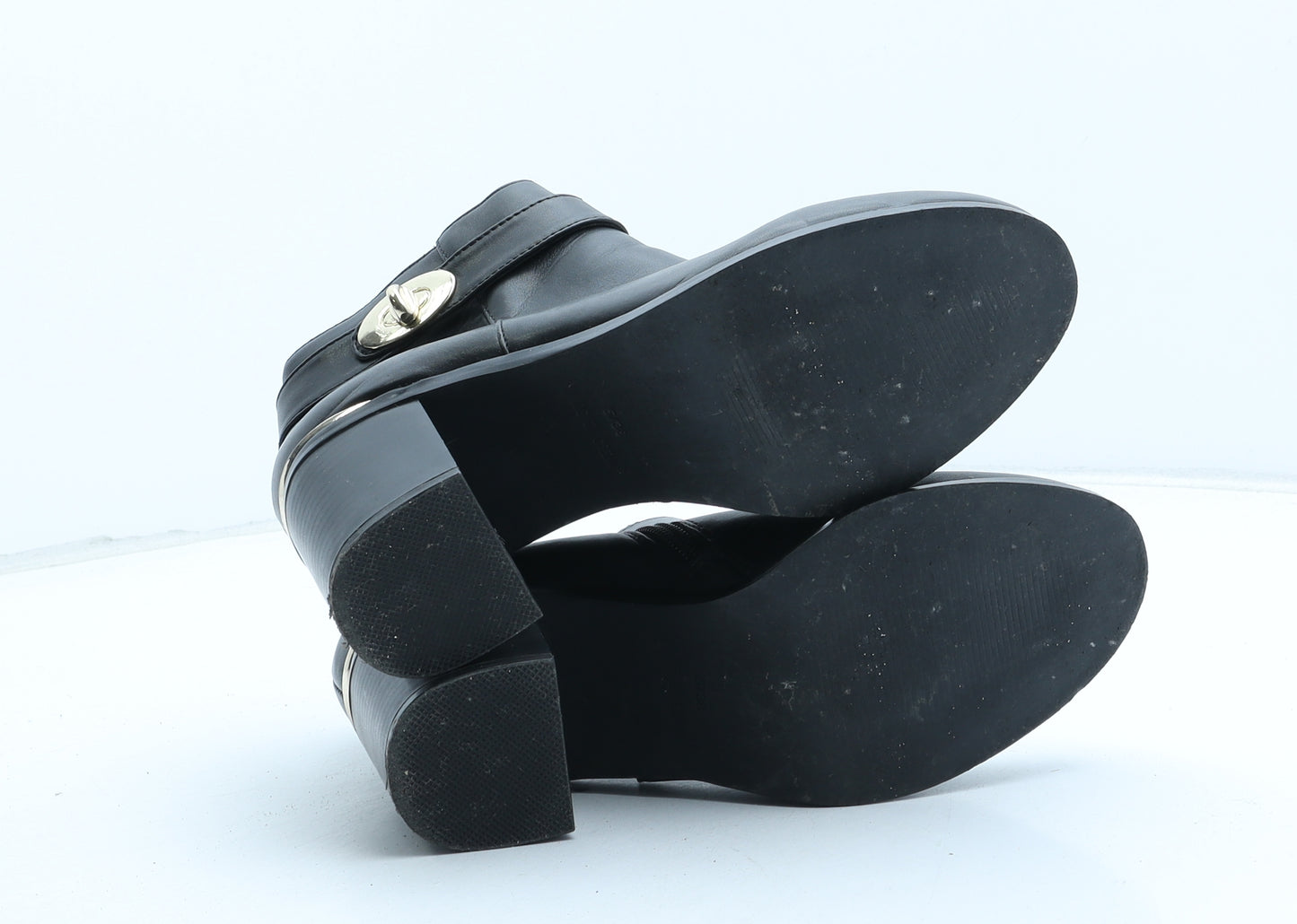 Topshop Womens Black Synthetic Bootie Boot UK