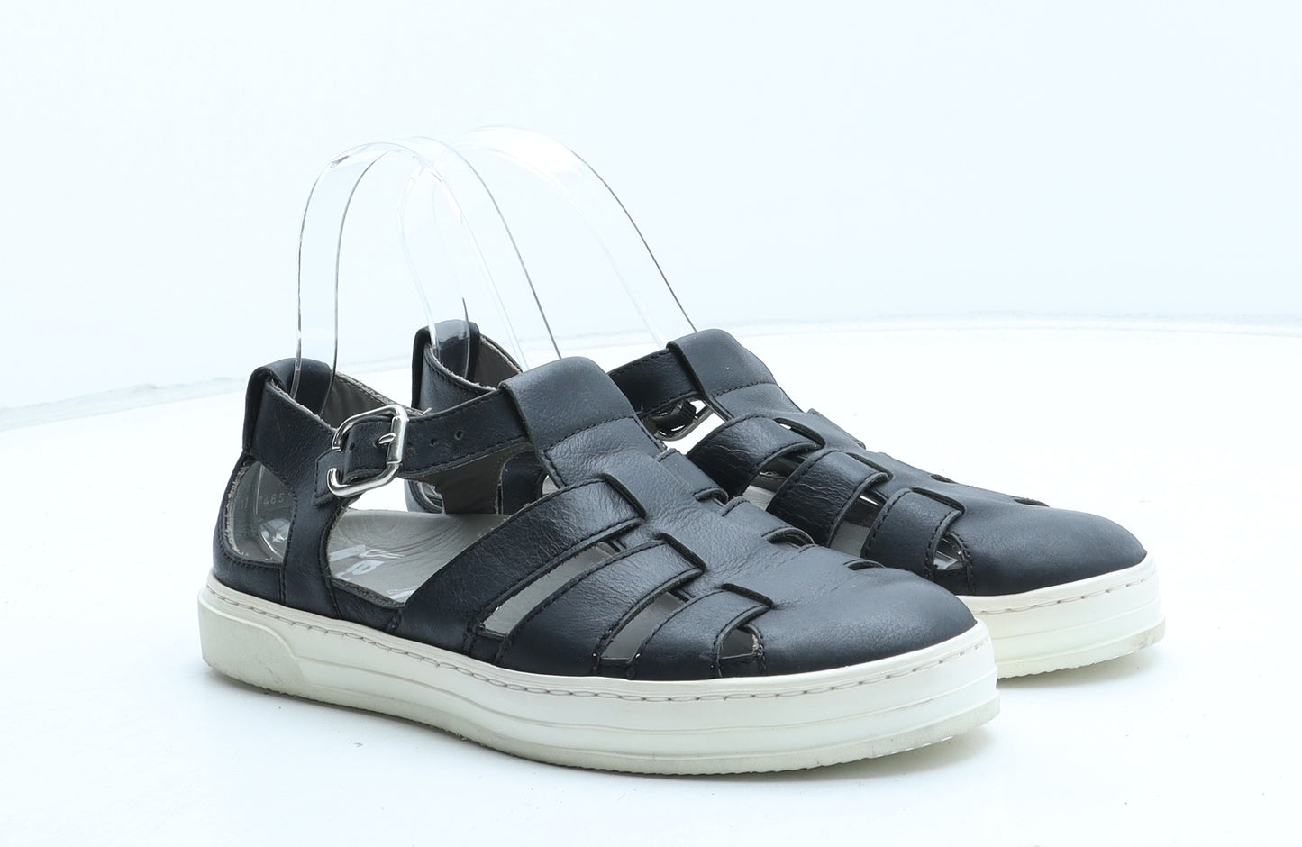 ara Womens Black Synthetic Fisherman Sandal UK