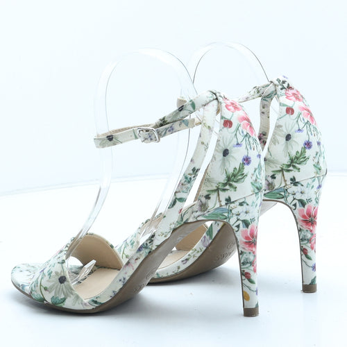 Marks and Spencer Womens Multicoloured Floral Synthetic Strappy Heel UK