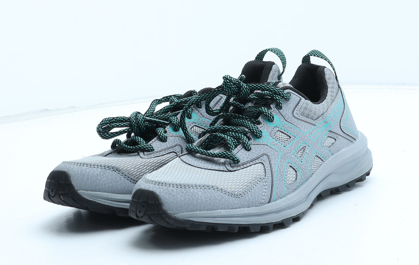 ASICS Womens Grey Synthetic Trainer UK - UK Size Estimated 6
