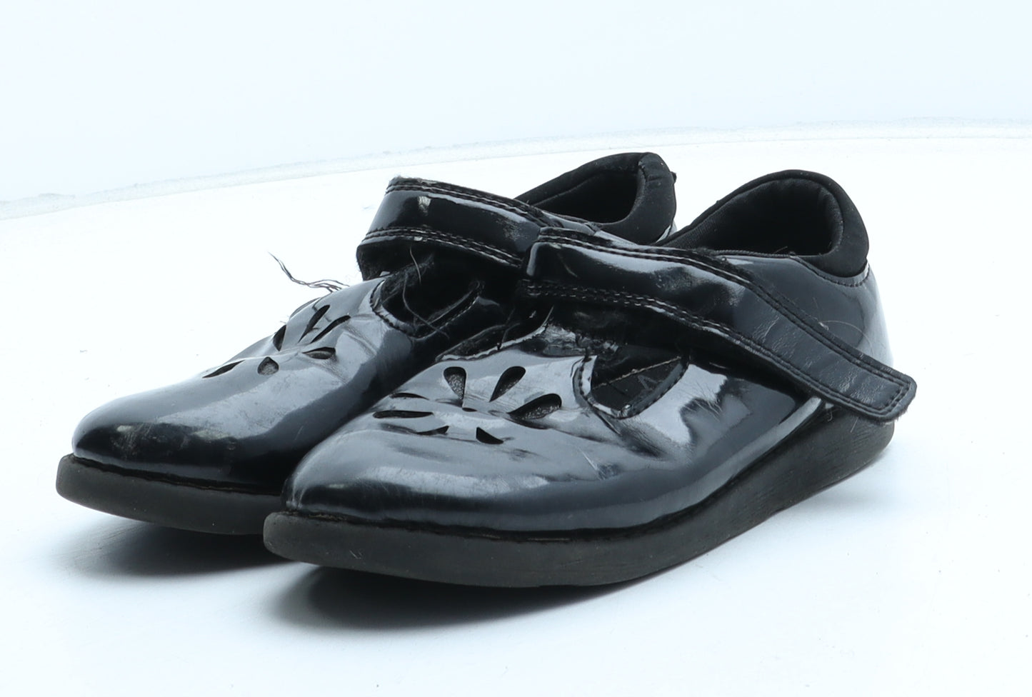 F&F Girls Black Synthetic Mary Jane Flat UK 11