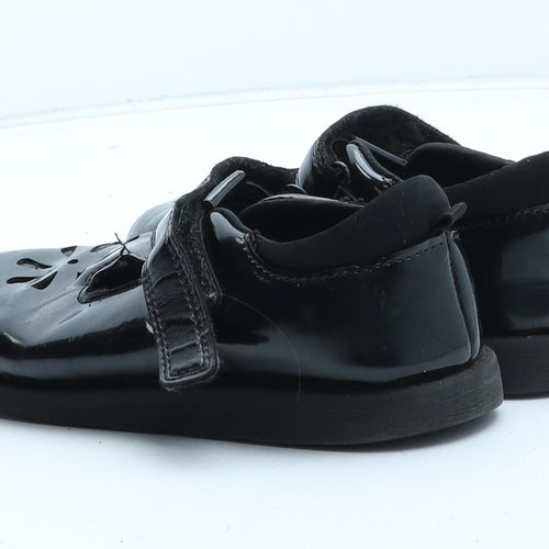 F&F Girls Black Synthetic Mary Jane Flat UK 11
