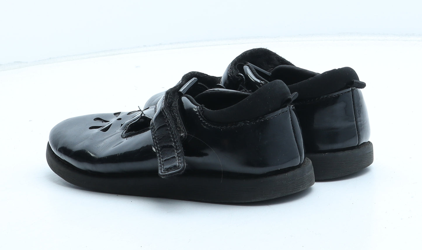 F&F Girls Black Synthetic Mary Jane Flat UK 11