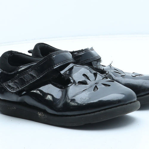 F&F Girls Black Synthetic Mary Jane Flat UK 11