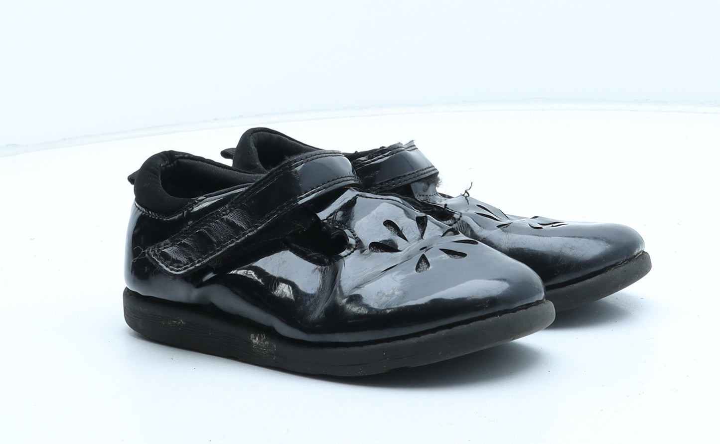 F&F Girls Black Synthetic Mary Jane Flat UK 11