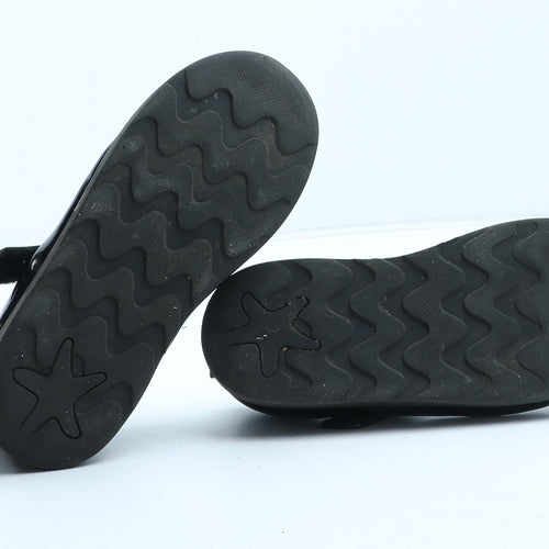 F&F Girls Black Synthetic Mary Jane Flat UK 11