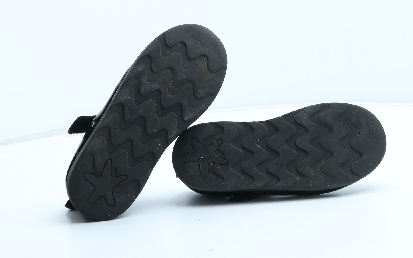 F&F Girls Black Synthetic Mary Jane Flat UK 11