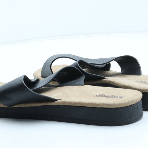 Khombu Womens Black Synthetic Slip On Sandal UK