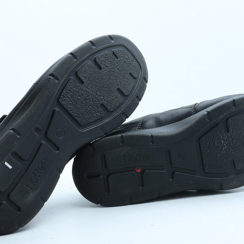 Hotter Mens Black Synthetic Slip On Casual UK 9