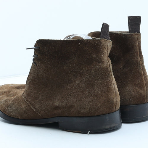 Savile Row Mens Brown Suede Chukka Boot UK 10