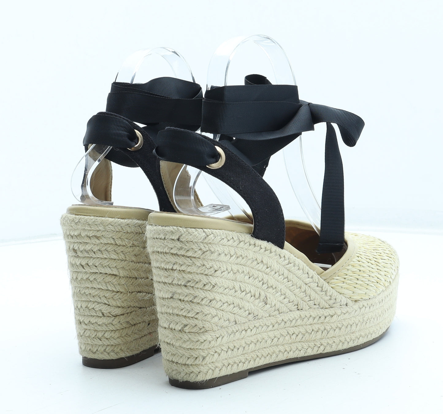 ASOS Womens Beige Polyester Espadrille Heel UK