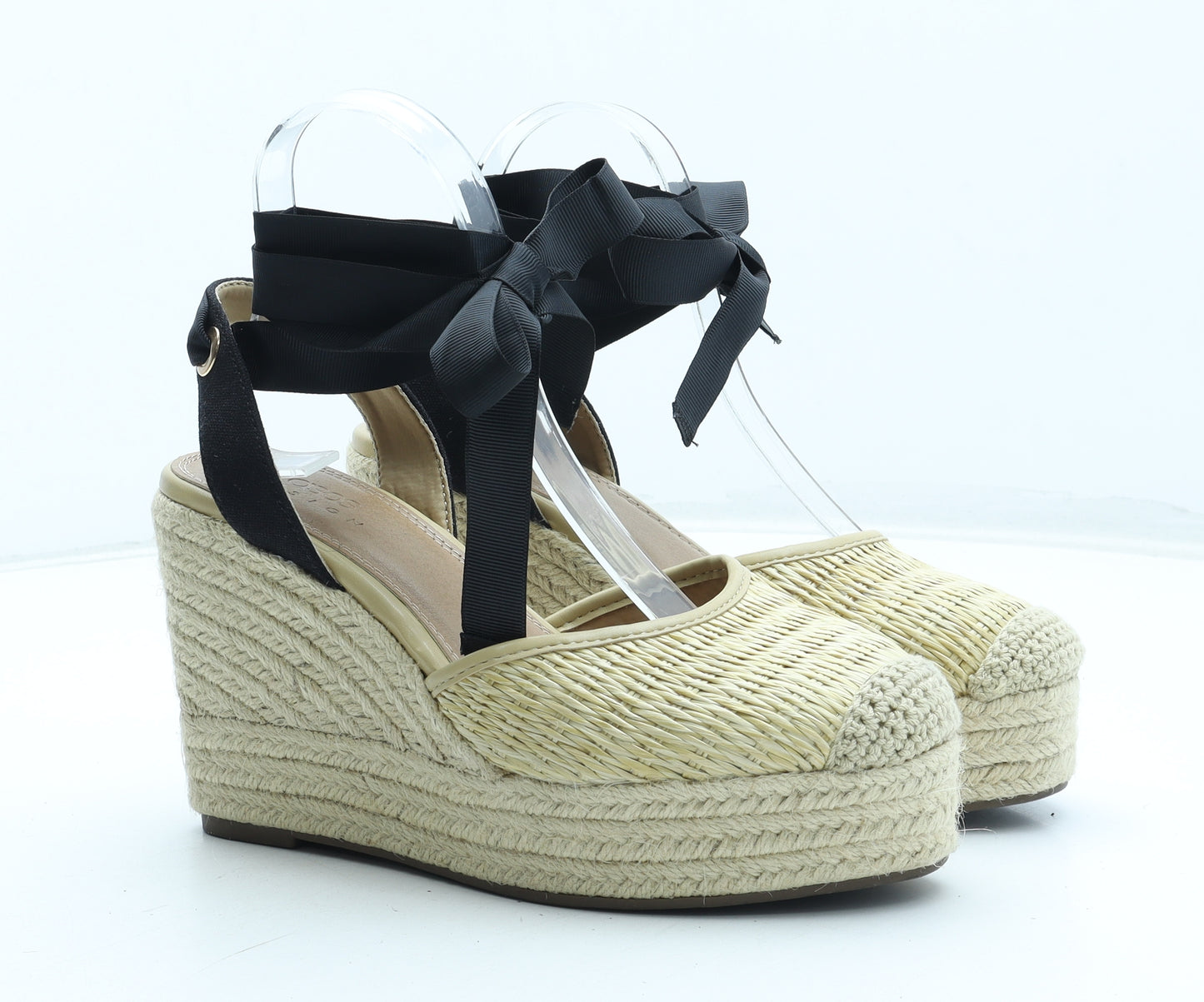 ASOS Womens Beige Polyester Espadrille Heel UK