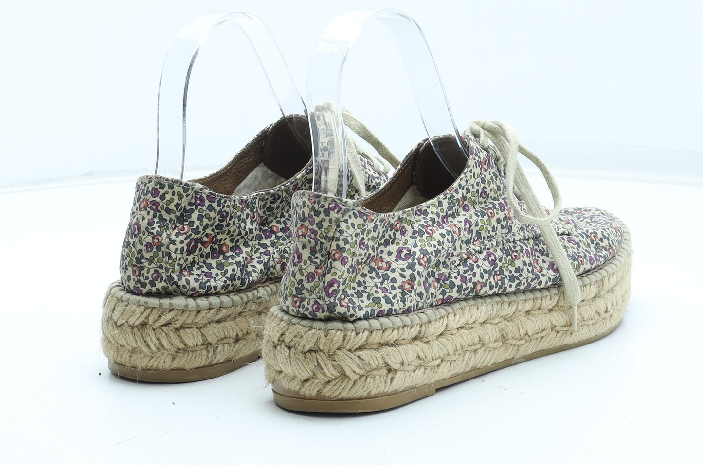 SOLE Womens Multicoloured Floral Polyester Boat Shoe Flat UK
