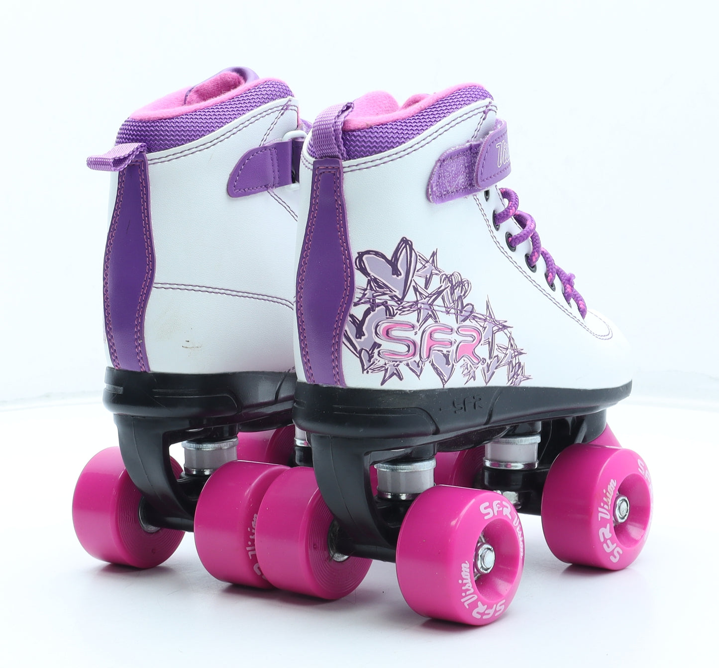 SFR Girls Pink Geometric Polyurethane Bootie Boot UK 1 33 - Roller Skates