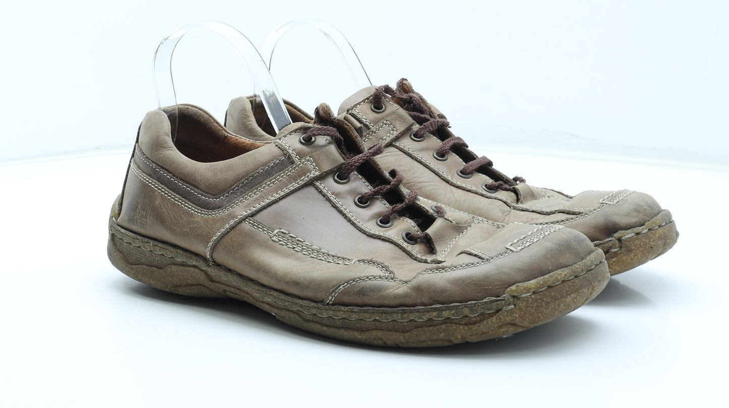 Josef Seibel Mens Brown Leather Trainer UK 12 46