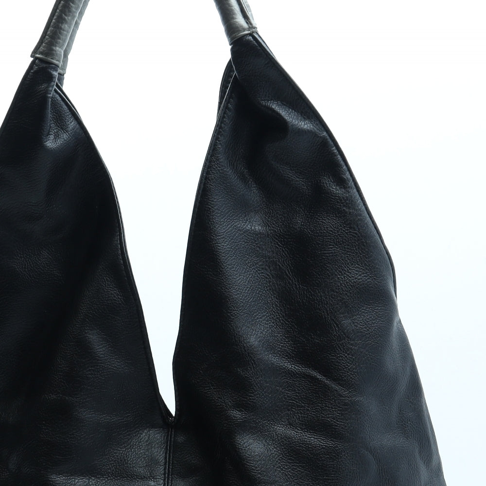 Dorothy Perkins Womens Black Polyurethane Shoulder Bag Size Large