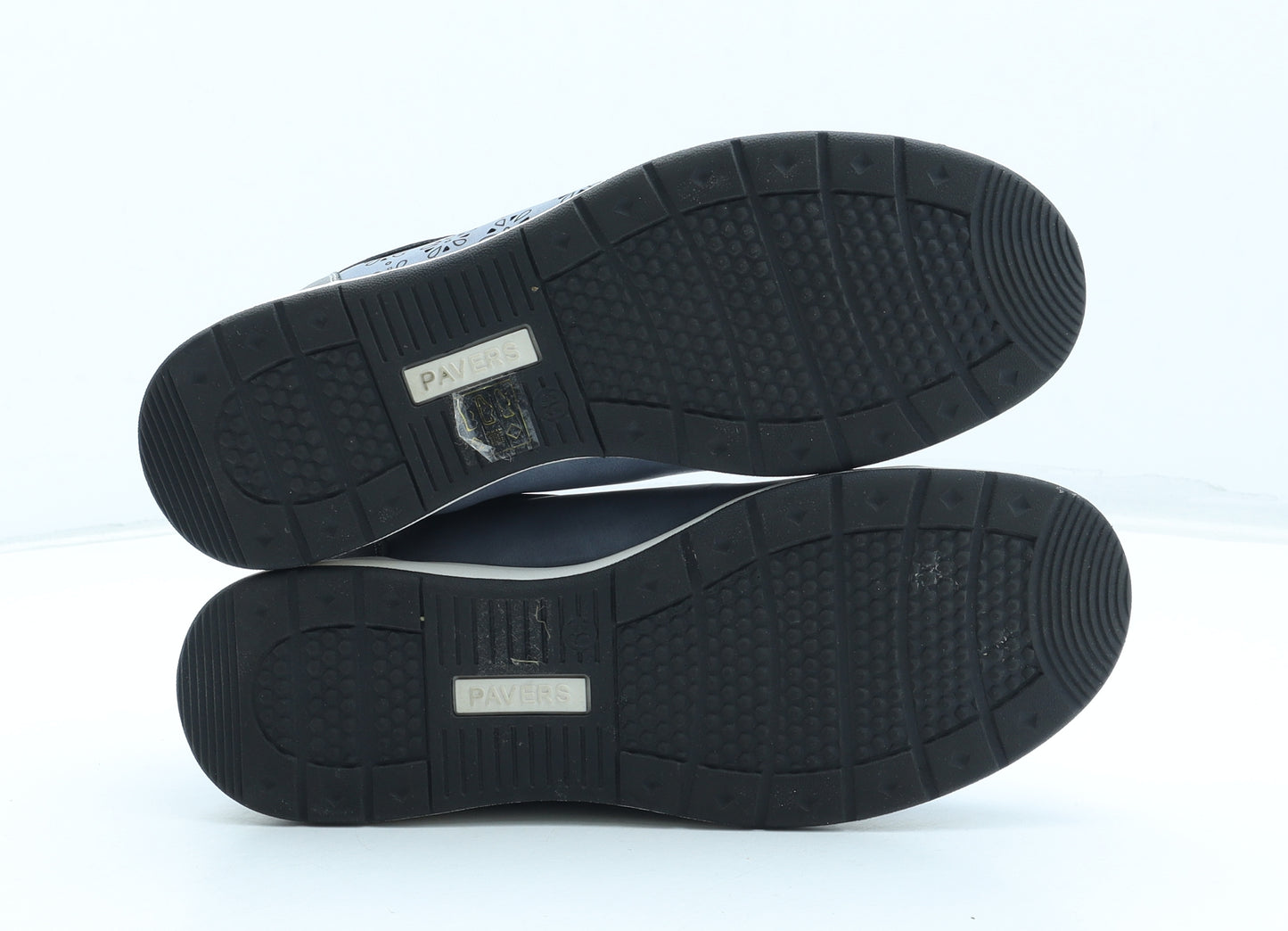 Pavers Womens Blue Geometric Synthetic Trainer UK