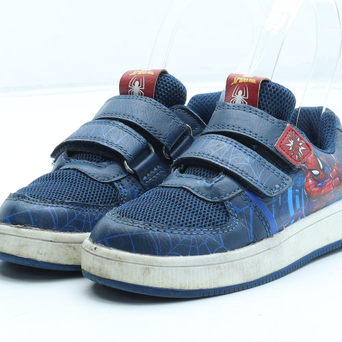 Marvel Boys Blue Geometric Polyurethane Trainer UK 8 - Spiderman